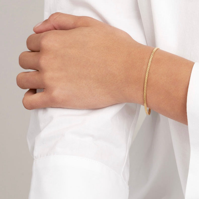 14k Yellow Gold Bismark Bracelet