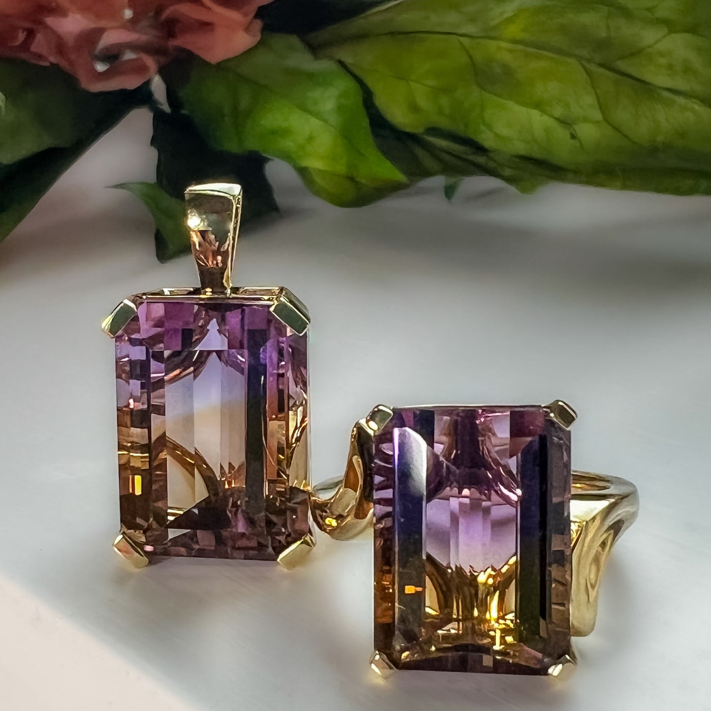 Ametrine Ring and Pendant